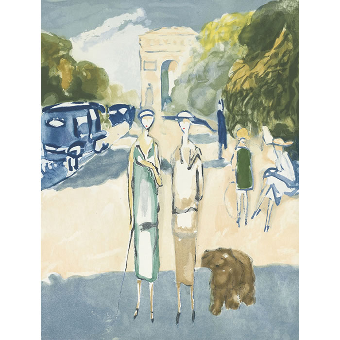 Avenue du Bois - Une estampe d’après Kees van Dongen