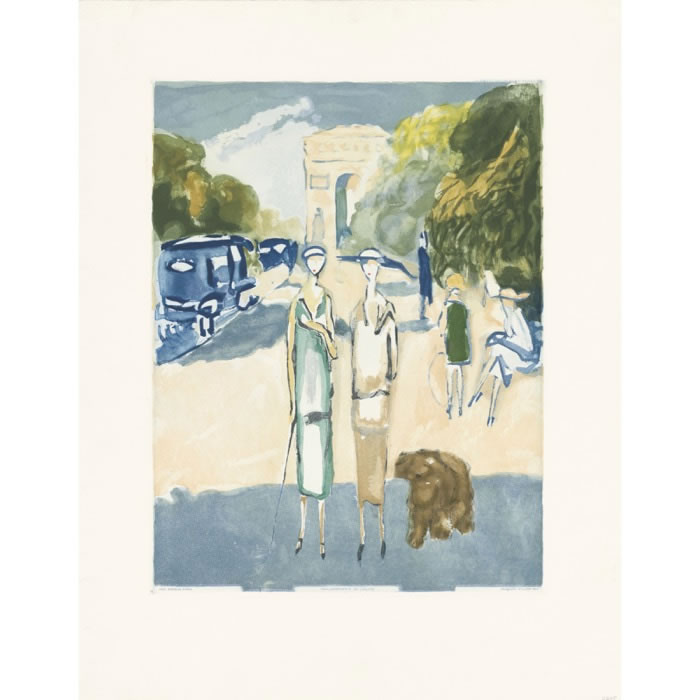 Avenue du Bois - Une estampe d’après Kees van Dongen