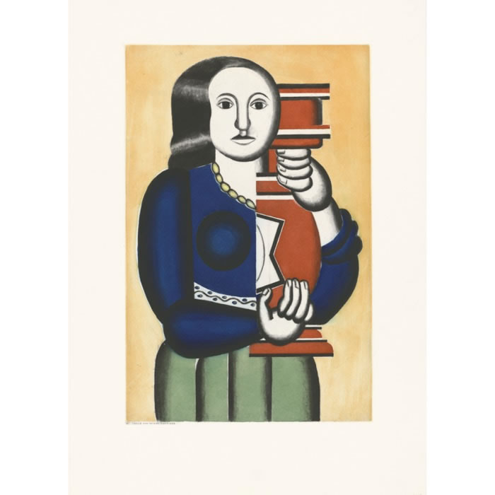 La femme à la cruche - Une estampe d’après Fernand Léger