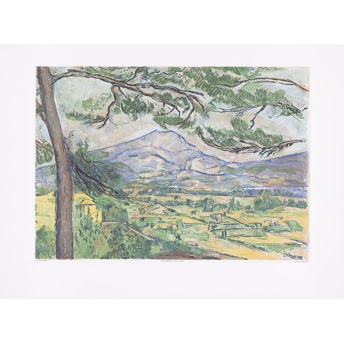 La Montagne Sainte-Victoire - Une estampe d’après Paul Cézanne