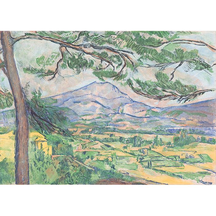 La Montagne Sainte-Victoire - Une estampe d’après Paul Cézanne