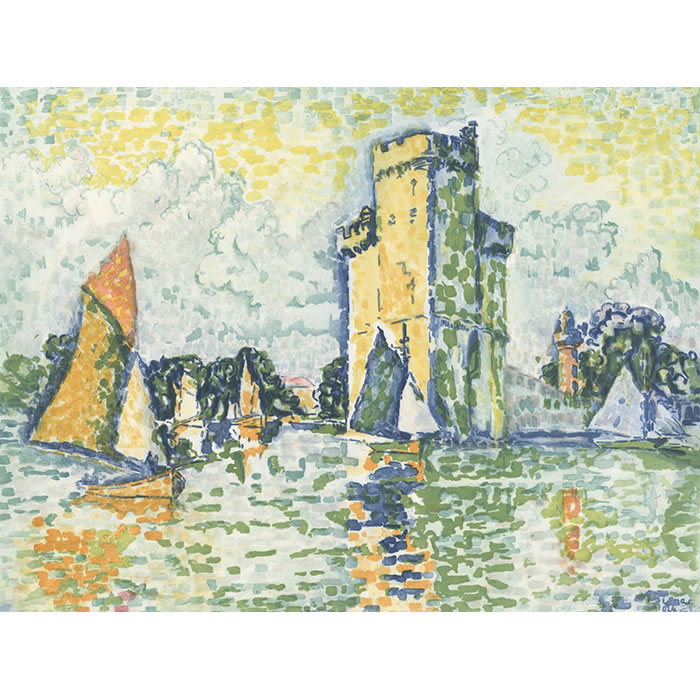 Le port de La Rochelle - Une estampe d’après Paul Signac