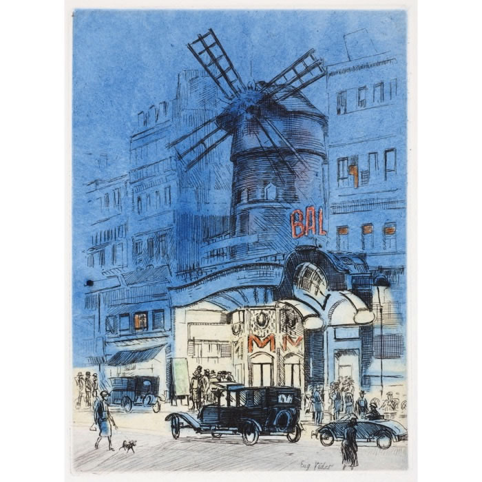 Place Blanche - Une estampe d’après Eugène Véder