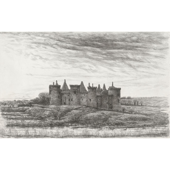 Le Château de Suscinio - Une estampe d’après Jean Frelaut