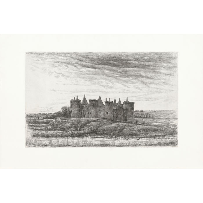 Le Château de Suscinio - Une estampe d’après Jean Frelaut