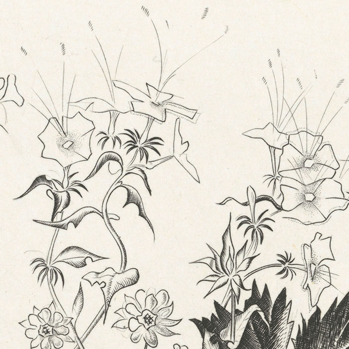 Bouquet dans un verre - Une estampe d’après Michel Béret