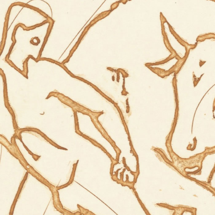 Thésée et le Minotaure - Une estampe d’après Roderick Mead