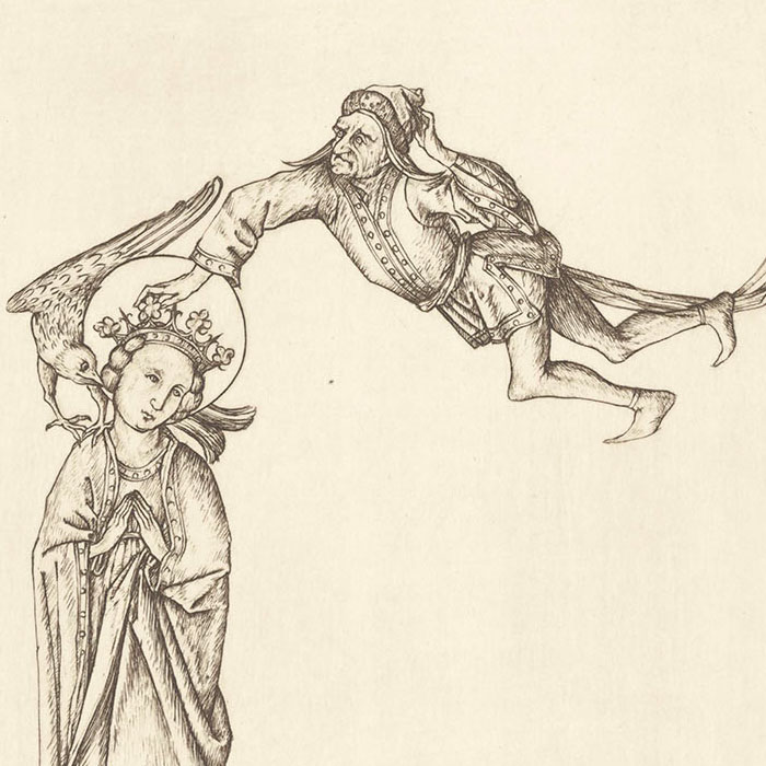 Lettre C - Une estampe d’après  Maître E. S.