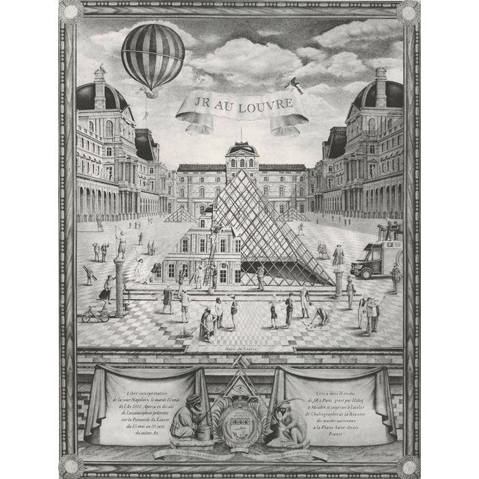 JR au Louvre, 2016 - Une estampe d’après  JR