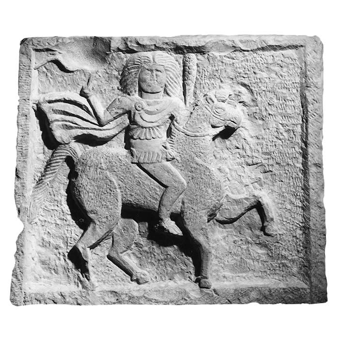 Bas-relief of a horseman - Eastern antiquities - Reproduction d’une sculpture du Musée du Louvre, Paris