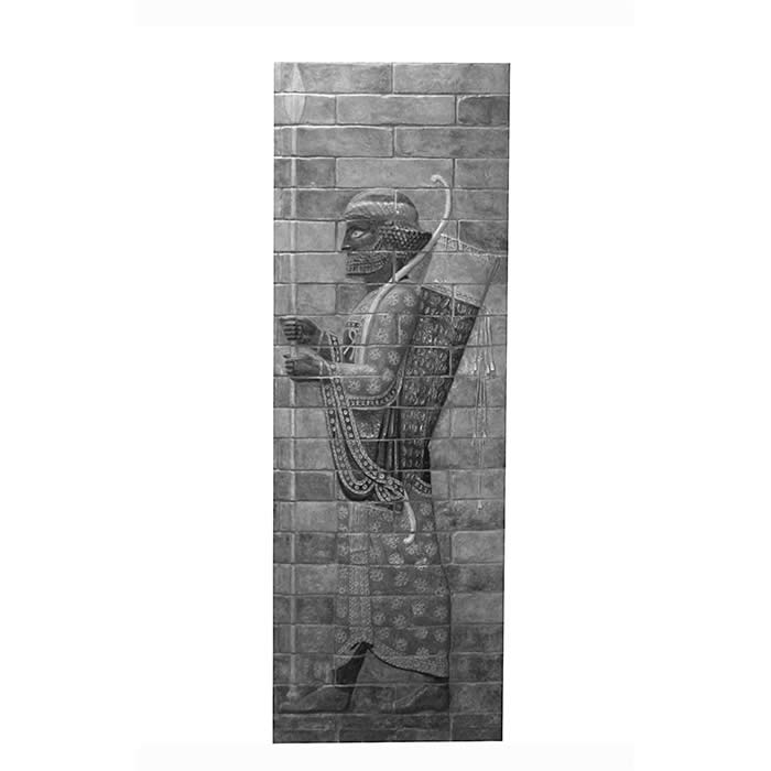 Archer profil gauche de Darius I - Antiquités orientales - Reproduction d’une sculpture du Musée du Louvre, Paris