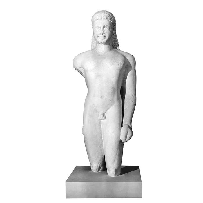 Kouros - Greco-Roman antiquities - Reproduction d’une sculpture du Musée du Louvre, Paris