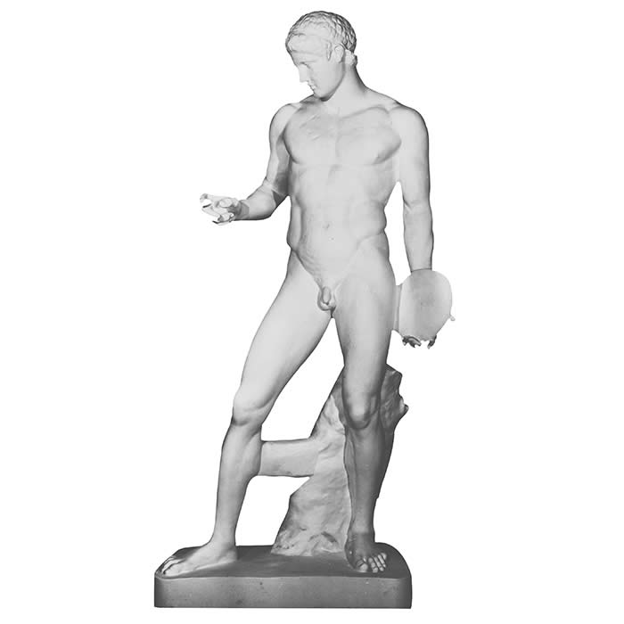 Discophorus, known as Discobolus at rest - Greco-Roman antiquities - Reproduction d’une sculpture du Musée du Louvre, Paris