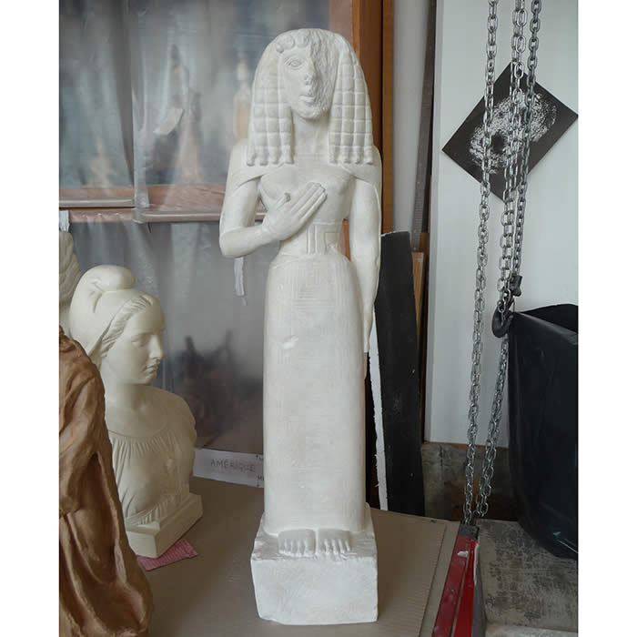 Lady of Auxerre - Greco-Roman antiquities - Reproduction d’une sculpture du Musée du Louvre, Paris