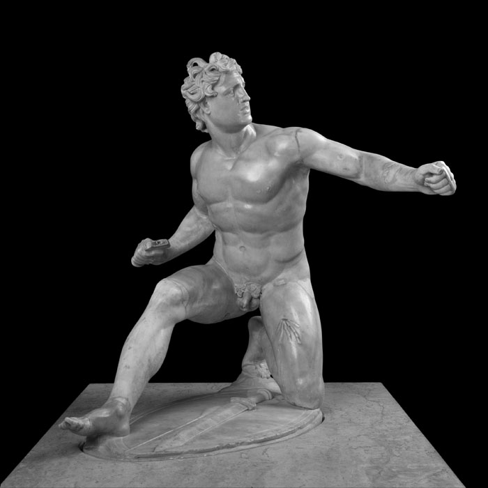 Galate ou Gaulois blessé - Antiquités gréco-romaines - Reproduction d’une sculpture du Musée du Louvre, Paris