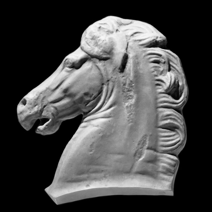 Tête de cheval du Parthénon - Antiquités gréco-romaines - Reproduction d’une sculpture du British Museum, Londres