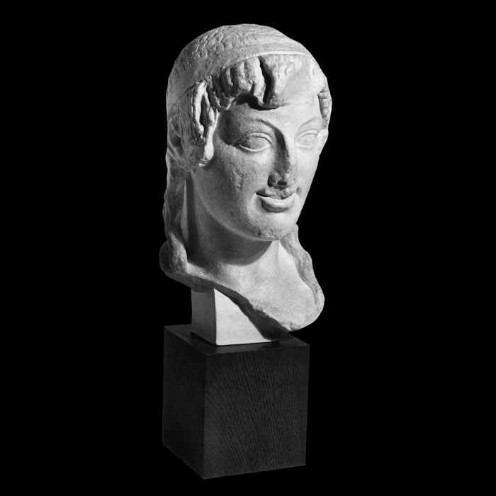 Head of kourus - Greco-Roman antiquities - Reproduction d’une sculpture du Musée Art & Histoire, Bruxelles
