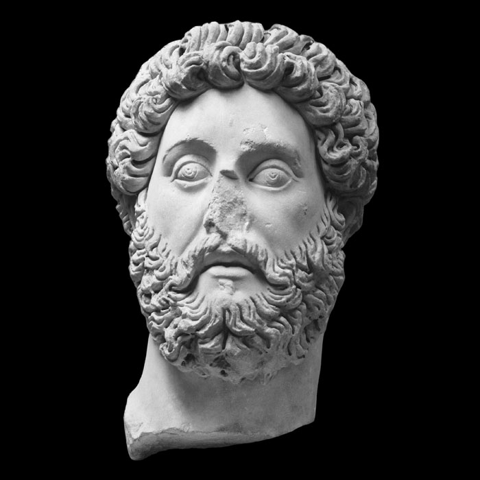 Buste empereur Commode - Antiquités gréco-romaines - Reproduction d’une sculpture du Musée du Louvre, Paris
