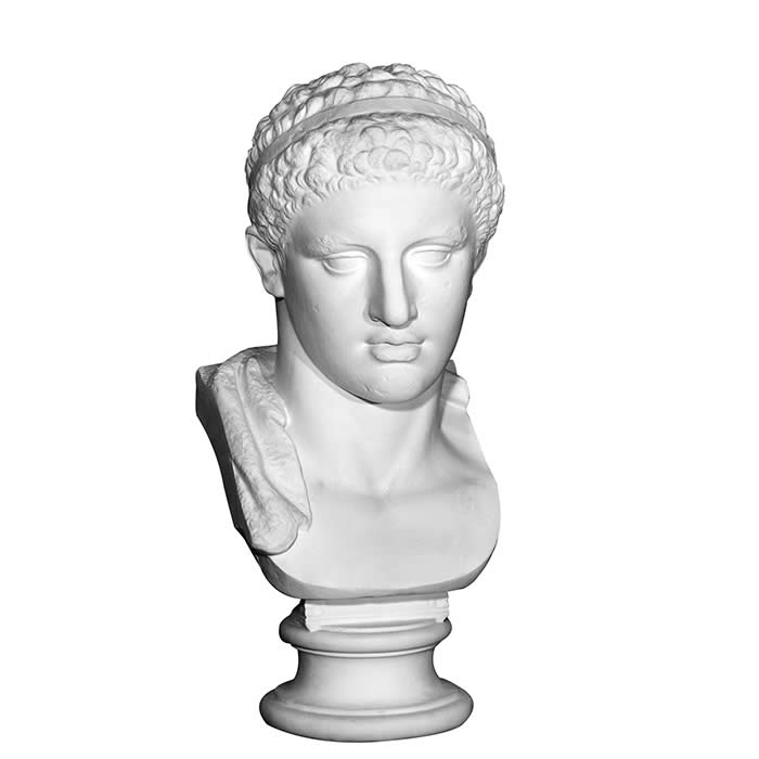 Bust of a young Hercules - Greco-Roman antiquities - Reproduction d’une sculpture du Musée du Louvre, Paris