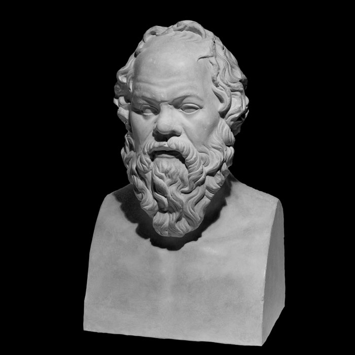 Bust of Socrates - Greco-Roman antiquities - Reproduction d’une sculpture du Musée du Louvre, Paris