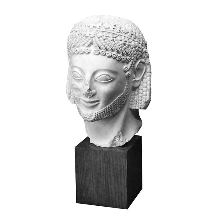 Tête du cavalier Rampin - Antiquités gréco-romaines - Reproduction d’une sculpture du Musée du Louvre, Paris