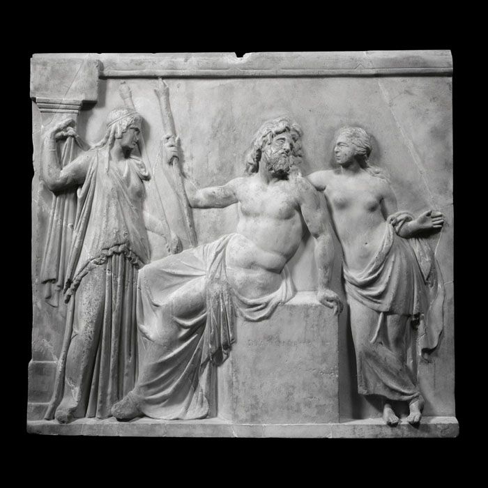 Hera, Zeus, and Hebe - Greco-Roman antiquities - Reproduction d’une sculpture du Musée du Louvre, Paris