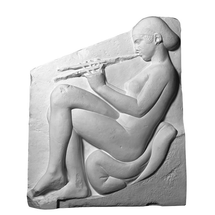 Ludovisi triptych: stele of the Courtesan - Greco-Roman antiquities - Reproduction d’une sculpture du Musée des Thermes de Dioclétien, Rome
