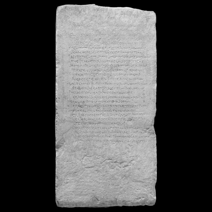 Epitaphe dite du moissonneur de Mactar - Antiquités gréco-romaines - Reproduction d’une sculpture du Musée du Louvre, Paris