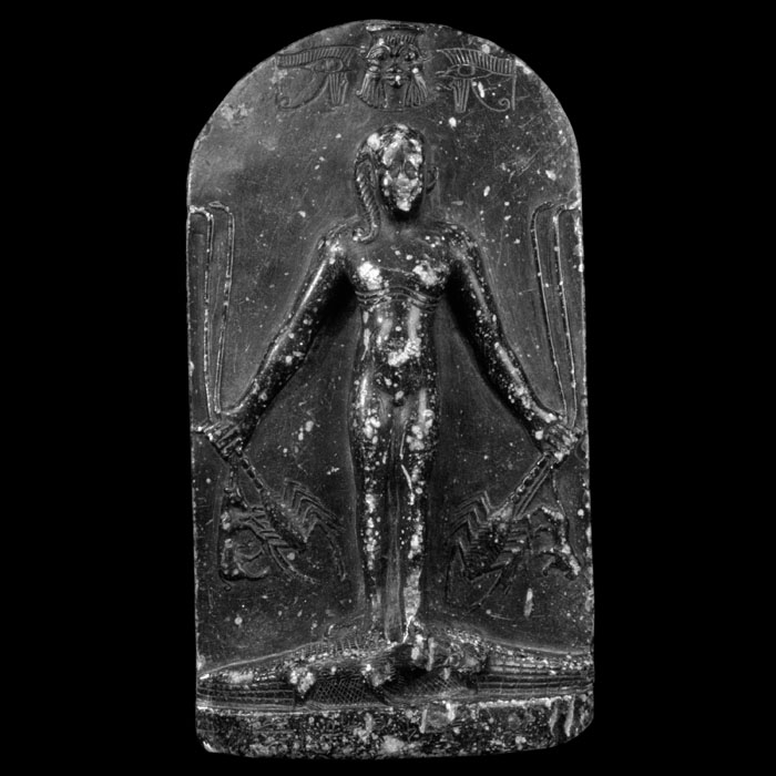 Warrior stele of Horus - Egyptian antiquities - Reproduction d’une sculpture du Musée du Louvre, Paris