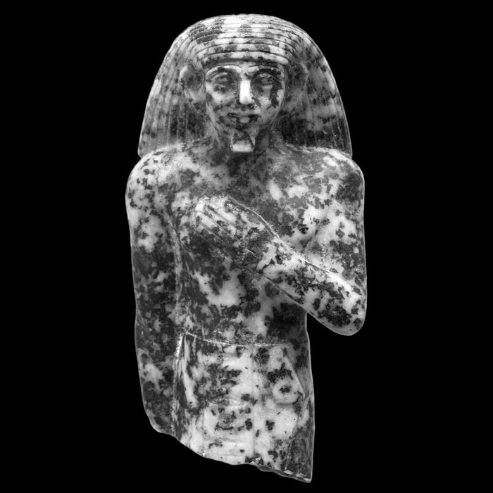 Petit torse d’homme - Antiquités égyptiennes - Reproduction d’une sculpture du Musée du Louvre, Paris
