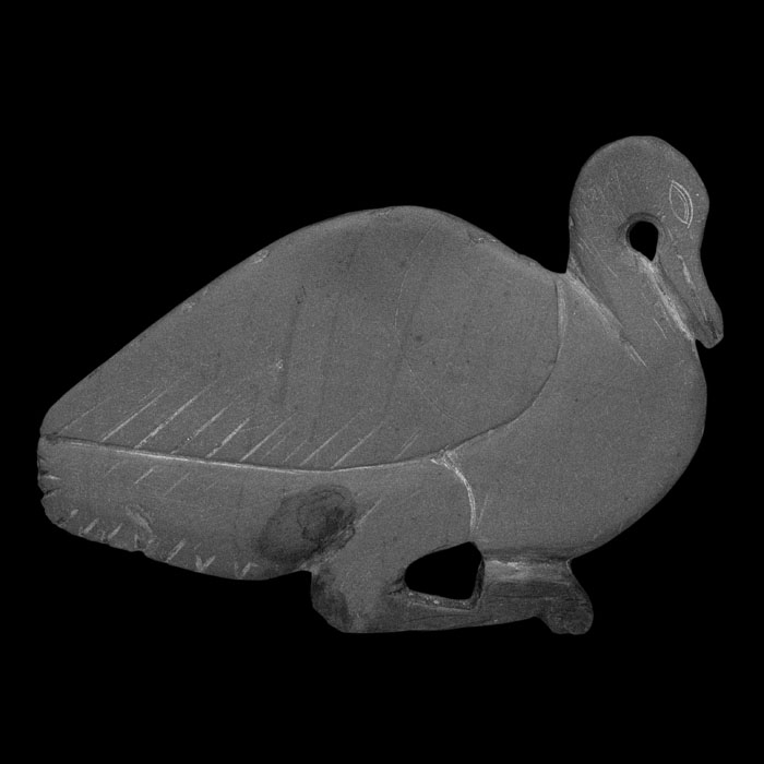 Palette en forme de canard - Antiquités égyptiennes - Reproduction d’une sculpture du Musée du Louvre, Paris