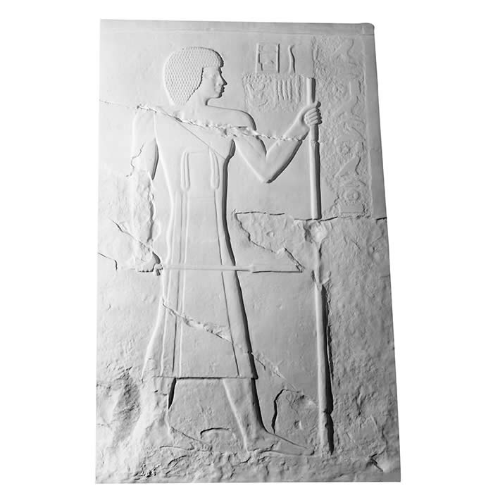 Wall from the tomb of the high official Akhetaa - Egyptian antiquities - Reproduction d’une sculpture du Musée du Louvre, Paris