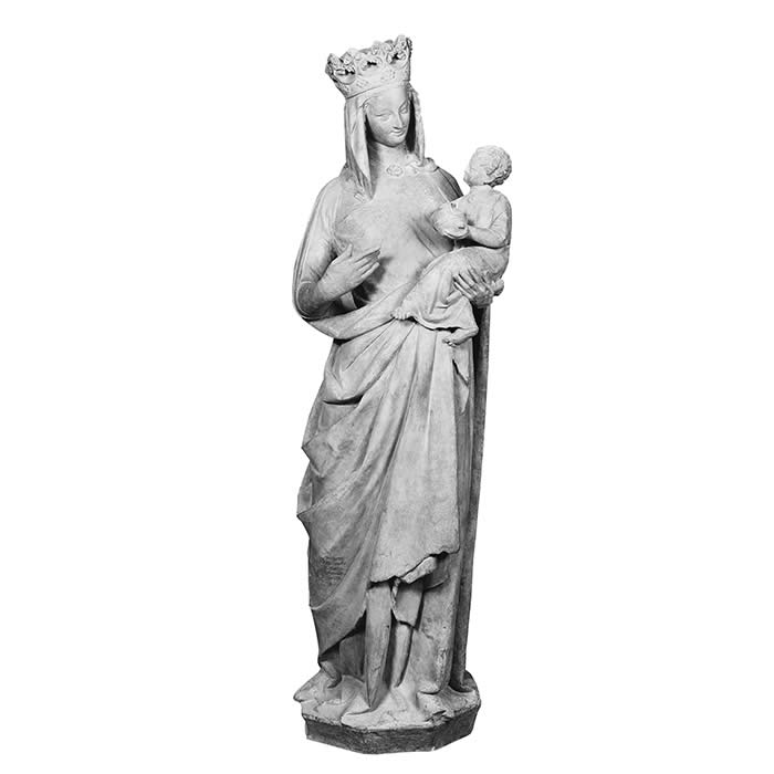 The Golden Madonna of Amiens - Middle Ages - Reproduction d’une sculpture de la Cathédrale Notre Dame, Amiens