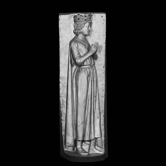 Bas-relief of a man, known as the King of Bourges - Middle Ages - Reproduction d’une sculpture du The Morgan Library & Museum, New-York