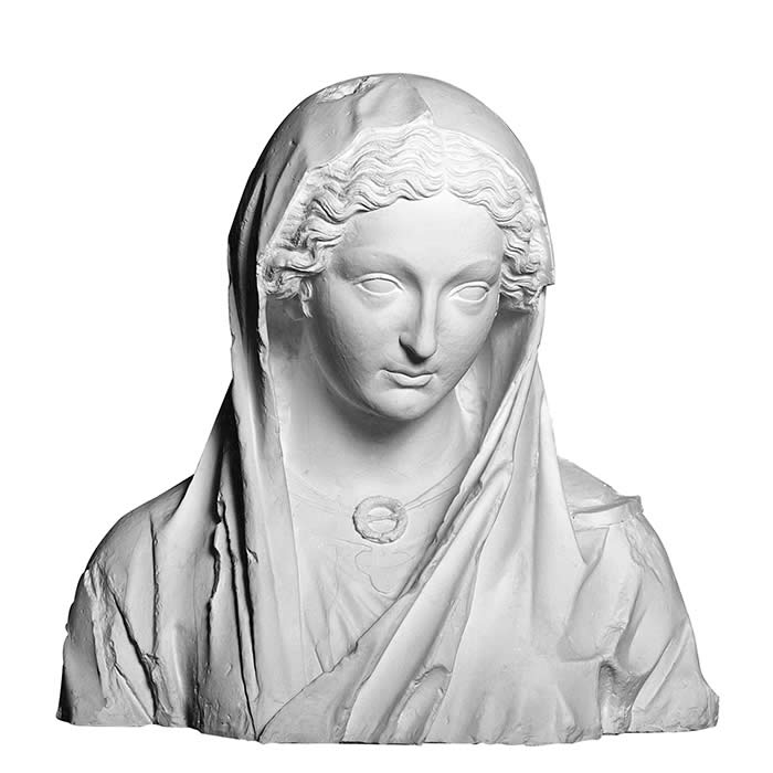 Bust of the Virgin of Reims cathedral - Middle Ages - Reproduction d’une sculpture de la Cathédrale Notre-Dame, Reims