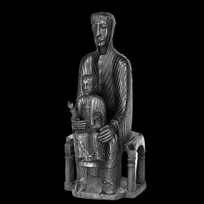 Vierge en majesté de Saint-Gervazy - Moyen Âge - Reproduction d’une sculpture de l’Église de Saint-Gervazy, Saint-Gervazy