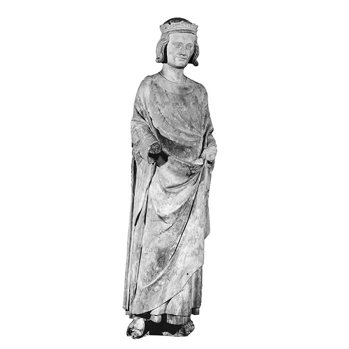 Saint Louis de Mainneville - Moyen Âge - Reproduction d’une sculpture de l’Église de Mainneville, Mainneville
