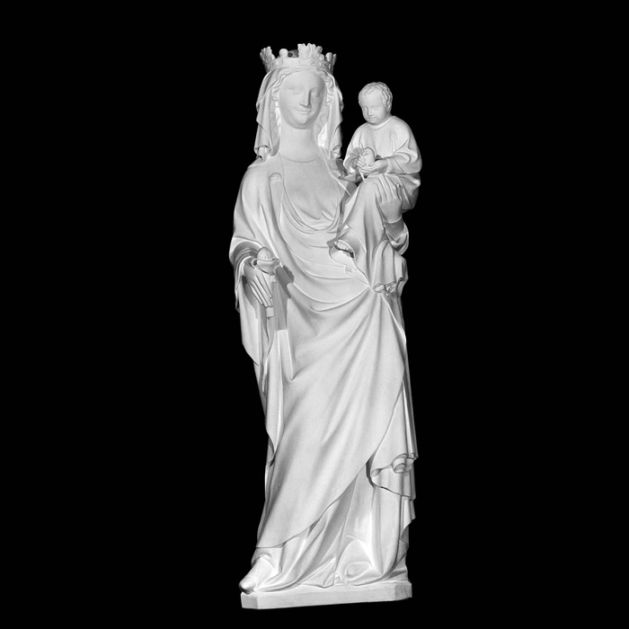 Vierge à l’Enfant - Moyen Âge - Reproduction d’une sculpture du 