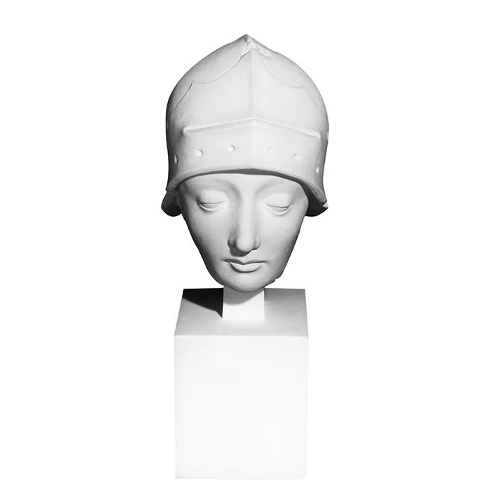 Head of a military saint, most likely saint Maurice - Renaissance - Reproduction d’une sculpture de l’Hôtel Cabu – Musée d’Histoire et d’Archéologie, Orléans