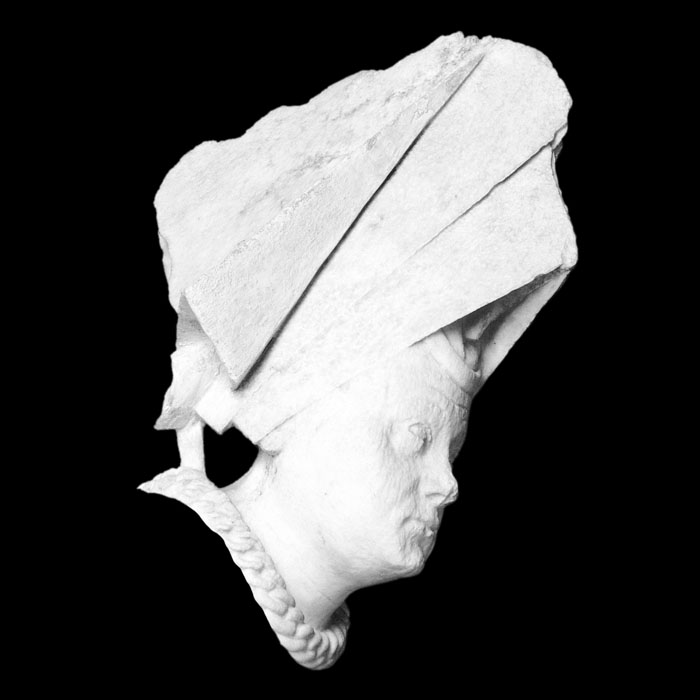 Tête de Jeanne de Laval, femme du roi René - Renaissance - Reproduction d’une sculpture du Musée national du Moyen Âge - Thermes et hôtel de Cluny, Paris