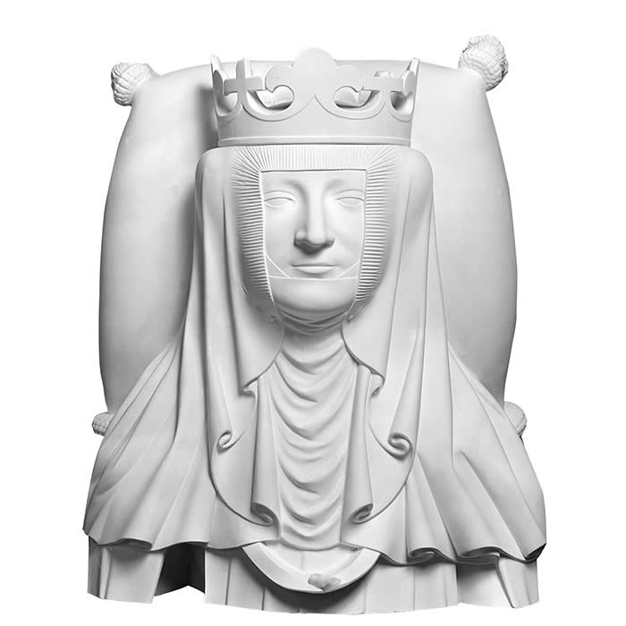 Gisant d’Isabeau de Bavière, femme de Charles VI - Renaissance - Reproduction d’une sculpture de la Basilique cathédrale de Saint-Denis, Saint-Denis