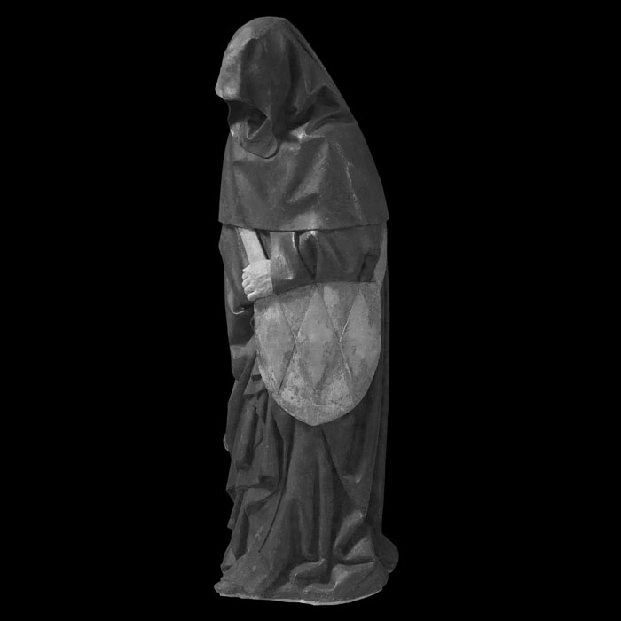 Pleurant du tombeau de Philippe Pot - Armoirie de Guenant - Renaissance - Reproduction d’une sculpture du Musée du Louvre, Paris
