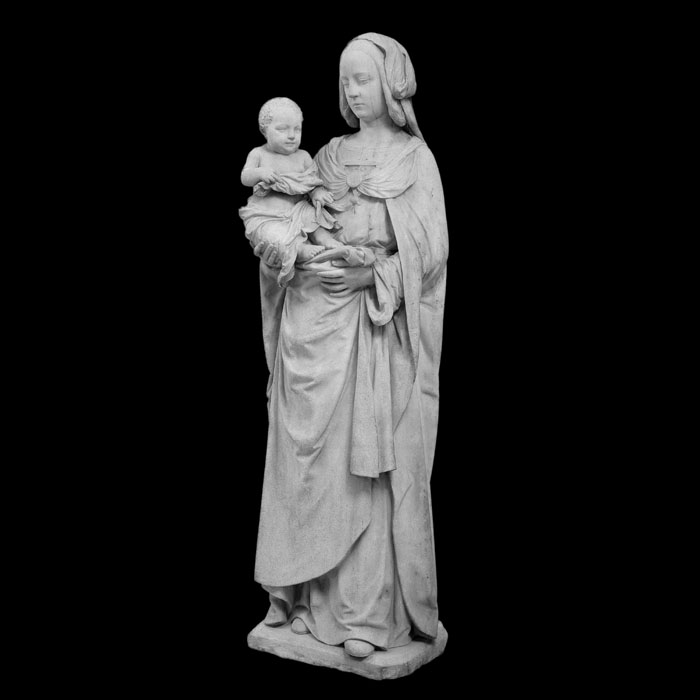 Vierge d’Olivet - Renaissance - Reproduction d’une sculpture du Musée du Louvre, Paris