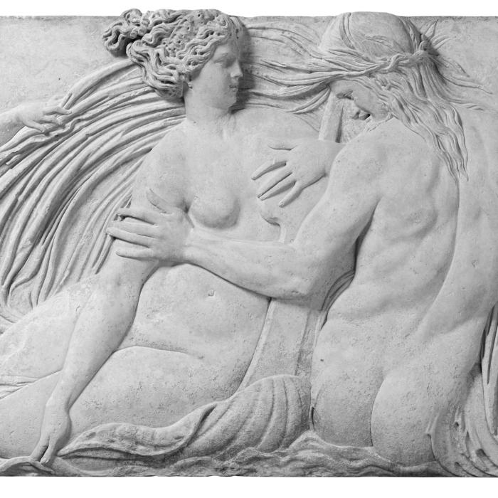 Triton and Nereid - Renaissance - Reproduction d’une sculpture du Musée du Louvre, Paris