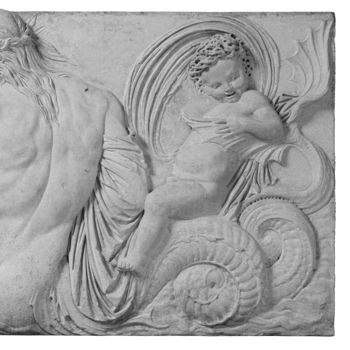 Triton and Nereid - Renaissance - Reproduction d’une sculpture du Musée du Louvre, Paris
