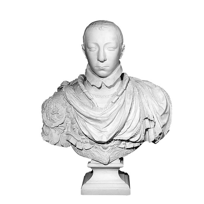 Buste de Charles IX - Renaissance - Reproduction d’une sculpture du Musée du Louvre, Paris