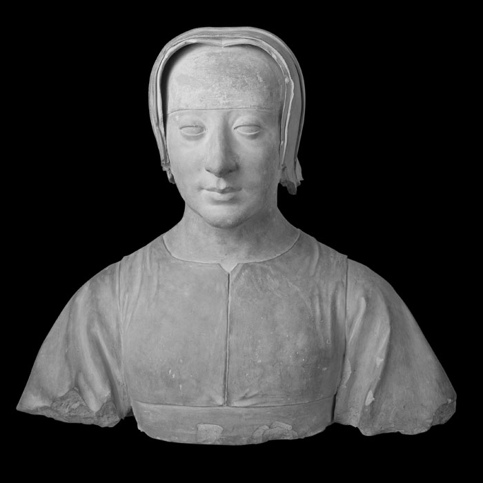 Buste de Louise de Savoie - Renaissance - Reproduction d’une sculpture du Musée du Louvre, Paris