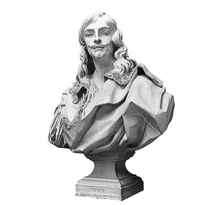 Buste de Jean de Rotrou - Reproduction d’une sculpture du Comédie-Française, Paris