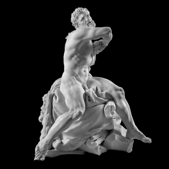 Hercules on the pyre - Reproduction d’une sculpture du Musée du Louvre, Paris