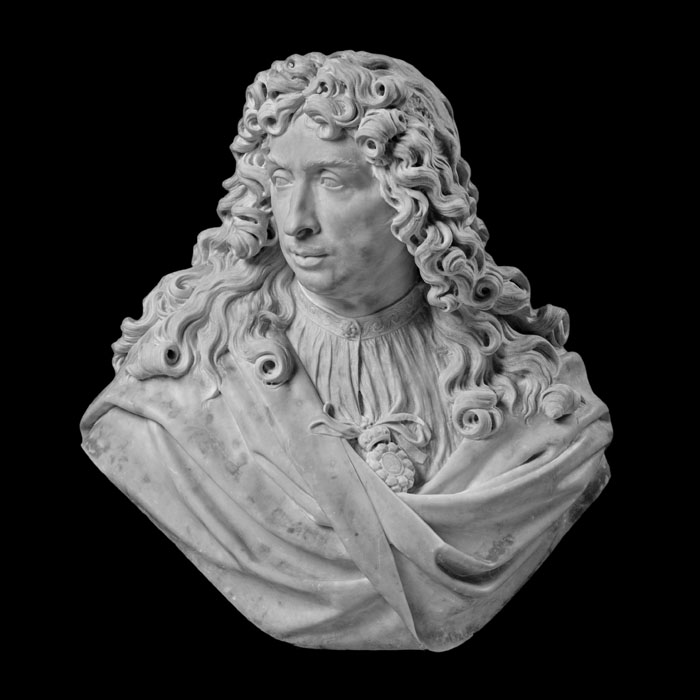 Buste de Charles Le Brun - Reproduction d’une sculpture du Musée du Louvre, Paris